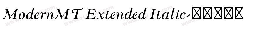 ModernMT Extended Italic字体转换
